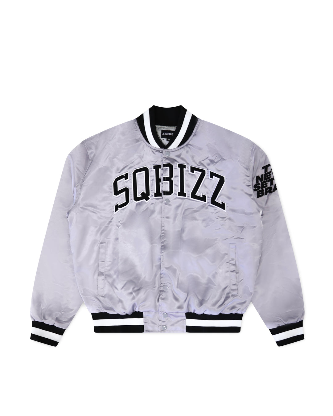 Arch Bomber Jacket in Grey/Black/White