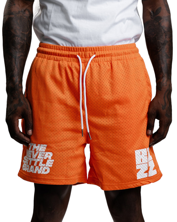 Overtime Shorts in Orange/White