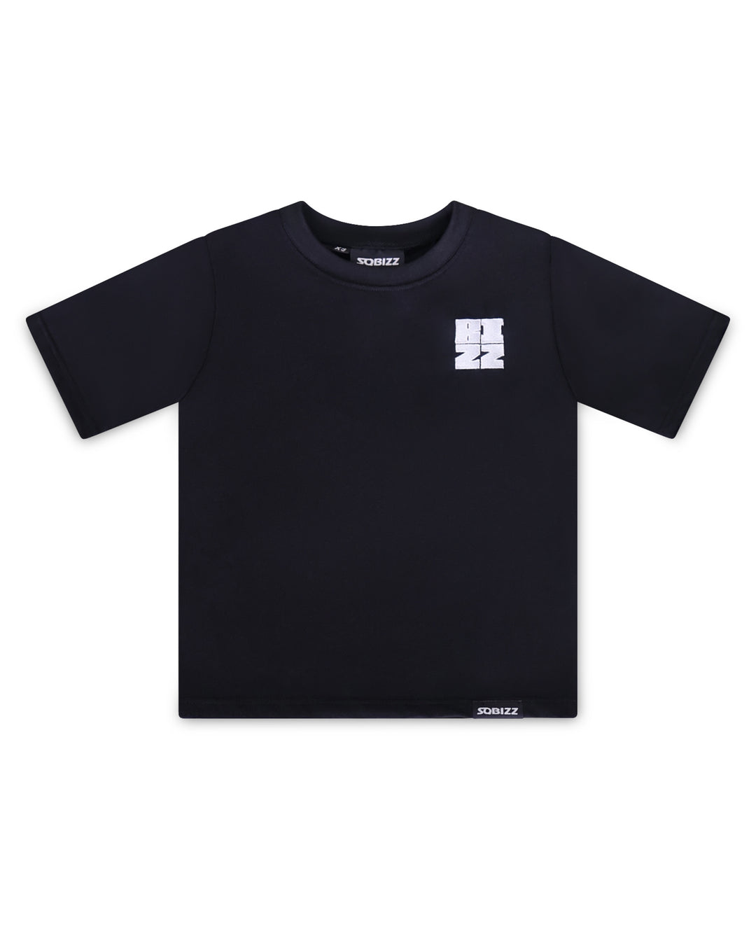 Kids Bizz Tee in Black/White