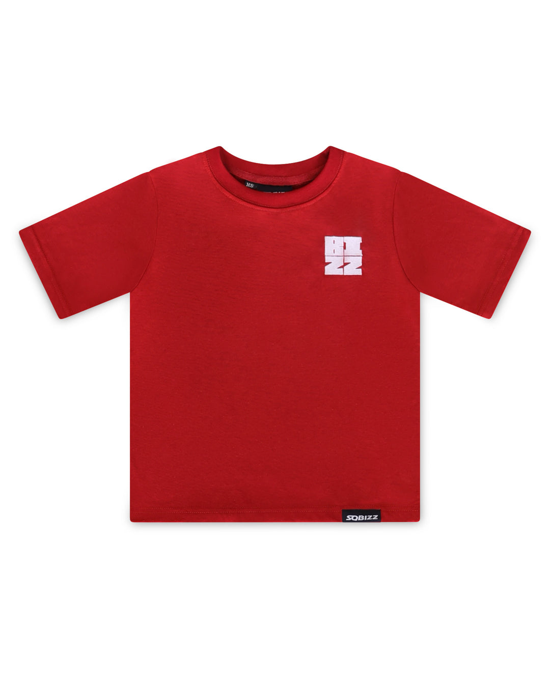 Kids Bizz Tee in Red/White