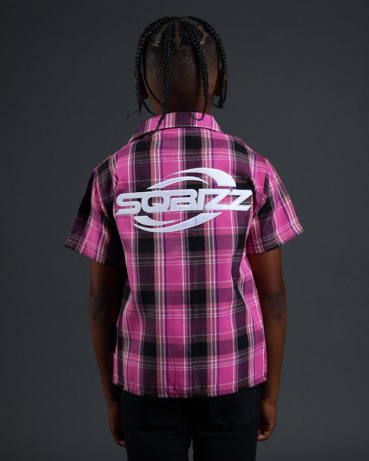 Kid Plaid Flannel Pink/Black/White