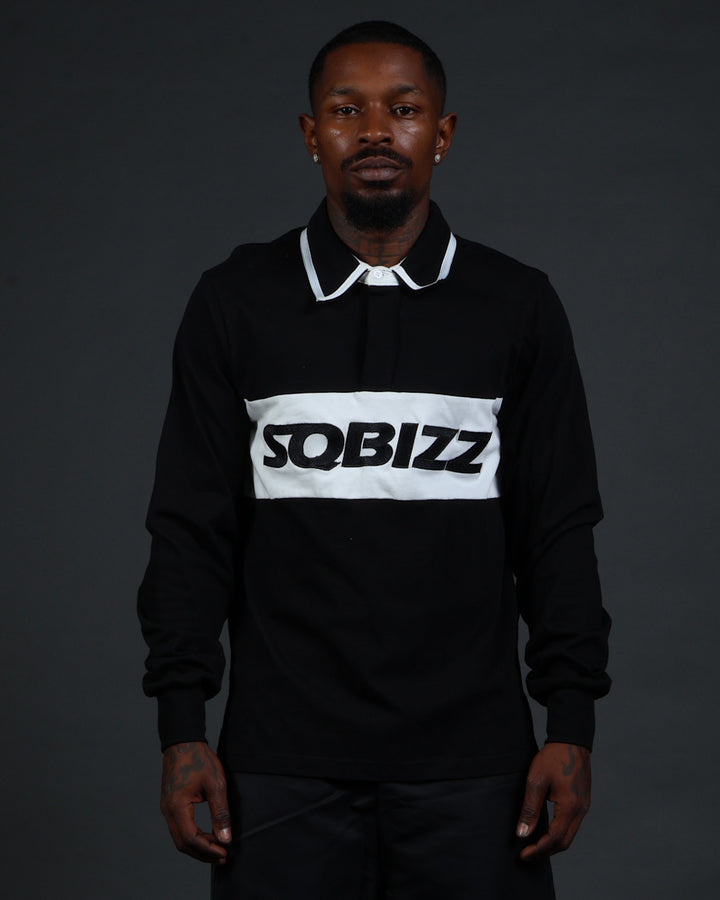 Ace Polo in Black/White