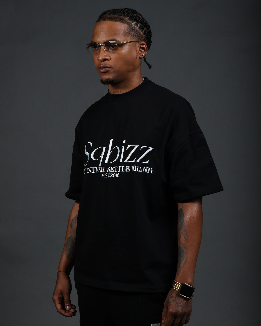 Prestige Tee in Black/White