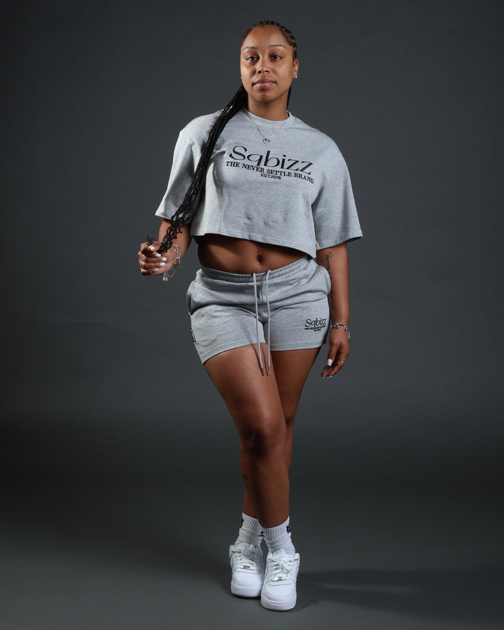 Women Prestige Shorts in Grey/Black