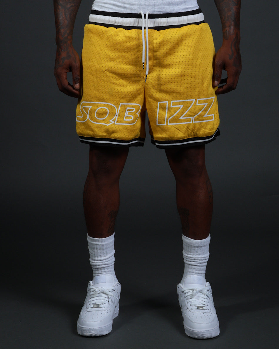 MVP Shorts in Yellow/White