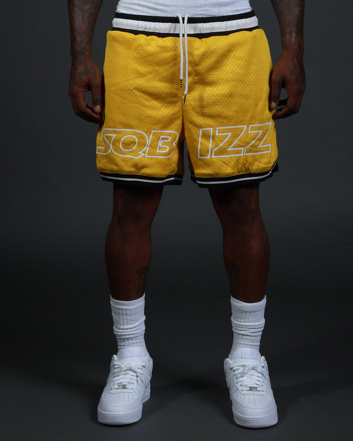 MVP Shorts in Yellow/White