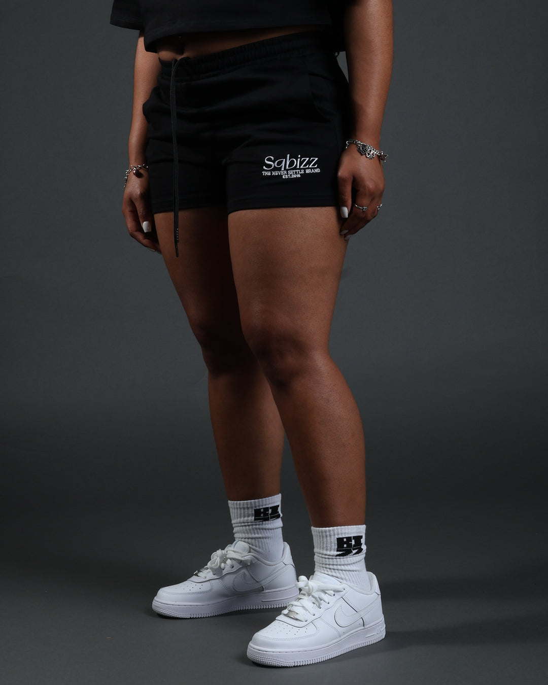 Women Prestige Shorts in Black/White