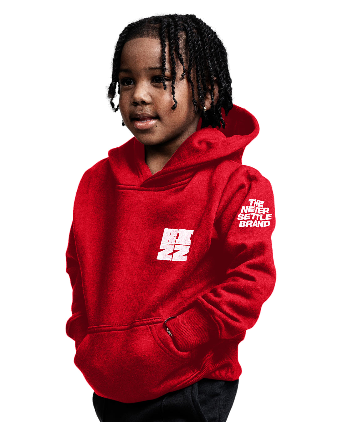 Kids Bizz Hoodie in Red