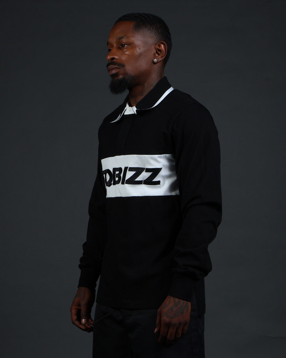 Ace Polo in Black/White