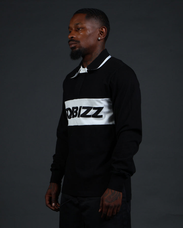 Ace Polo in Black/White