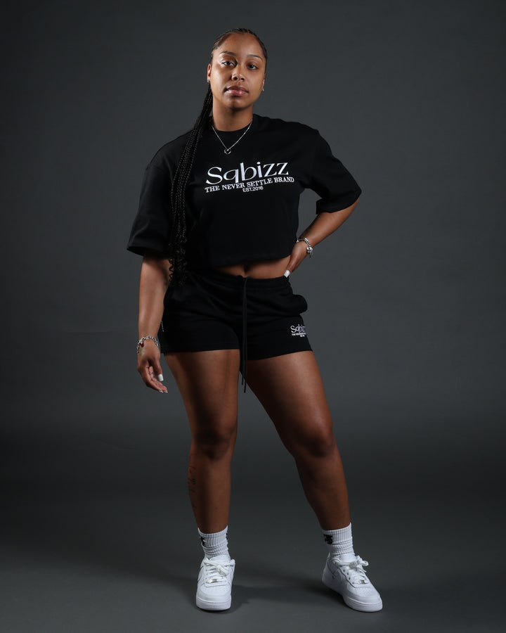 Women Prestige Shorts in Black/White