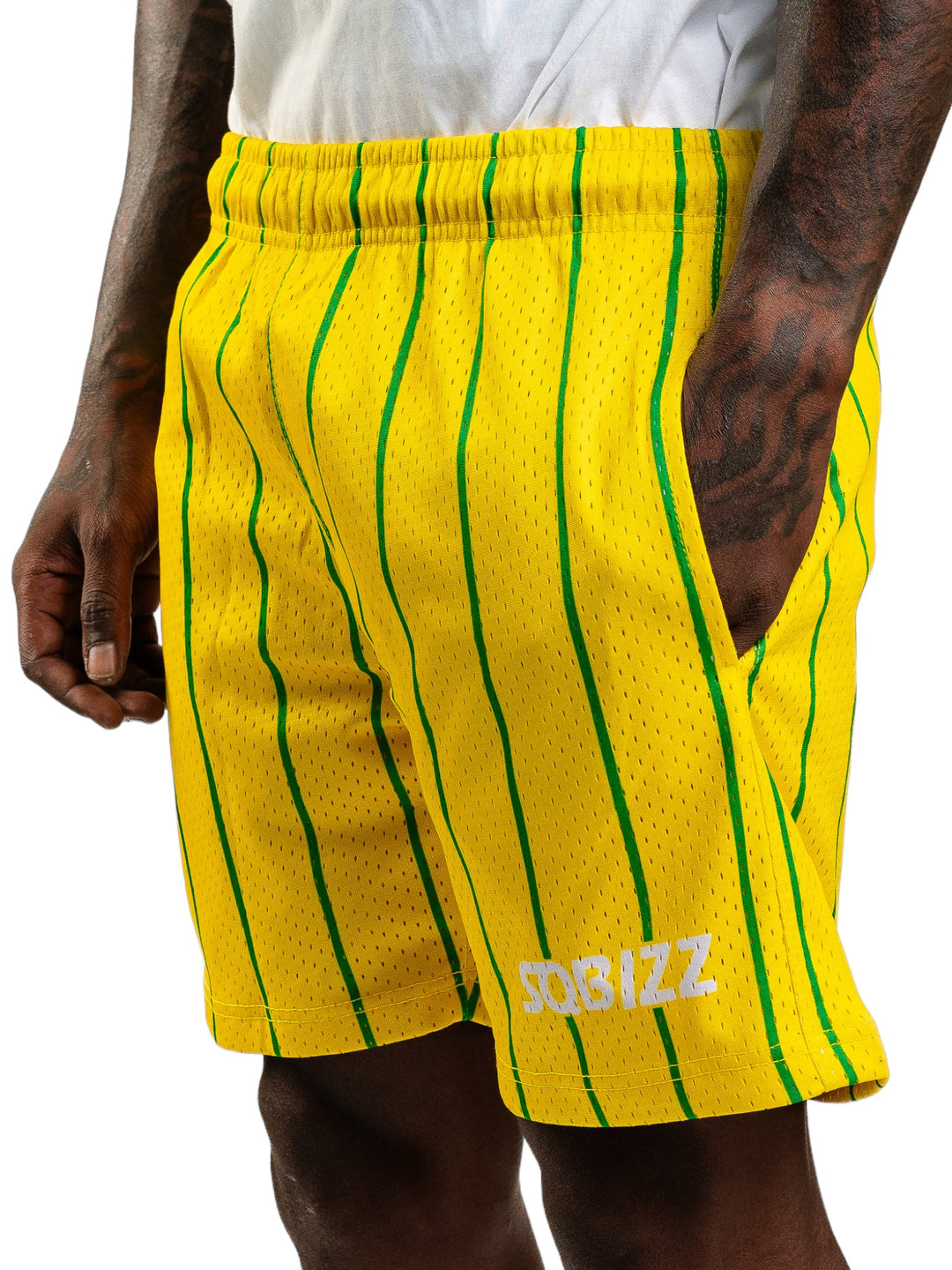 Alumni Shorts in Yellow/Green/White