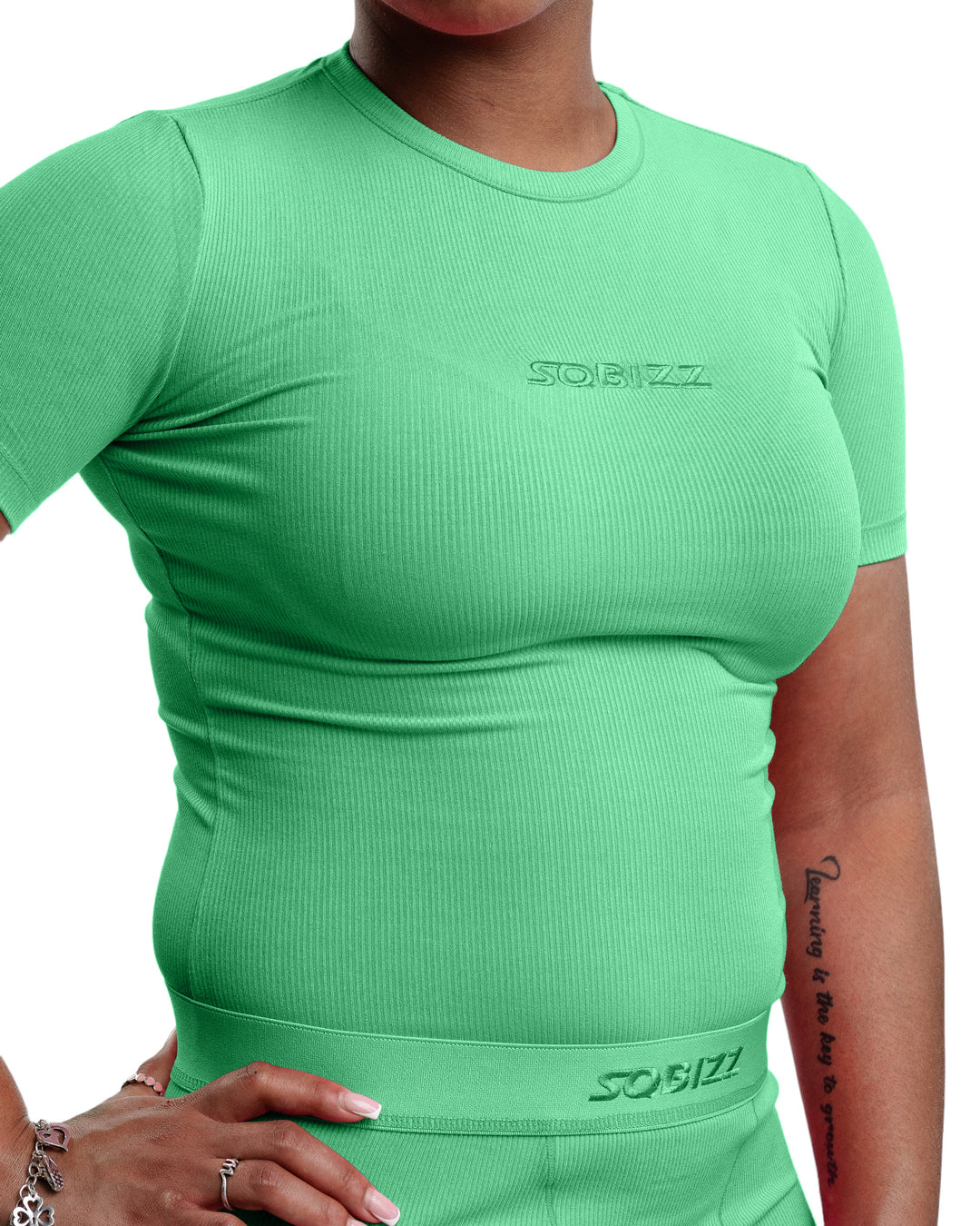 Women Essential S/S Shirt in Seafoam