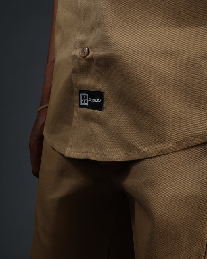 Hussle Shirt in Khaki