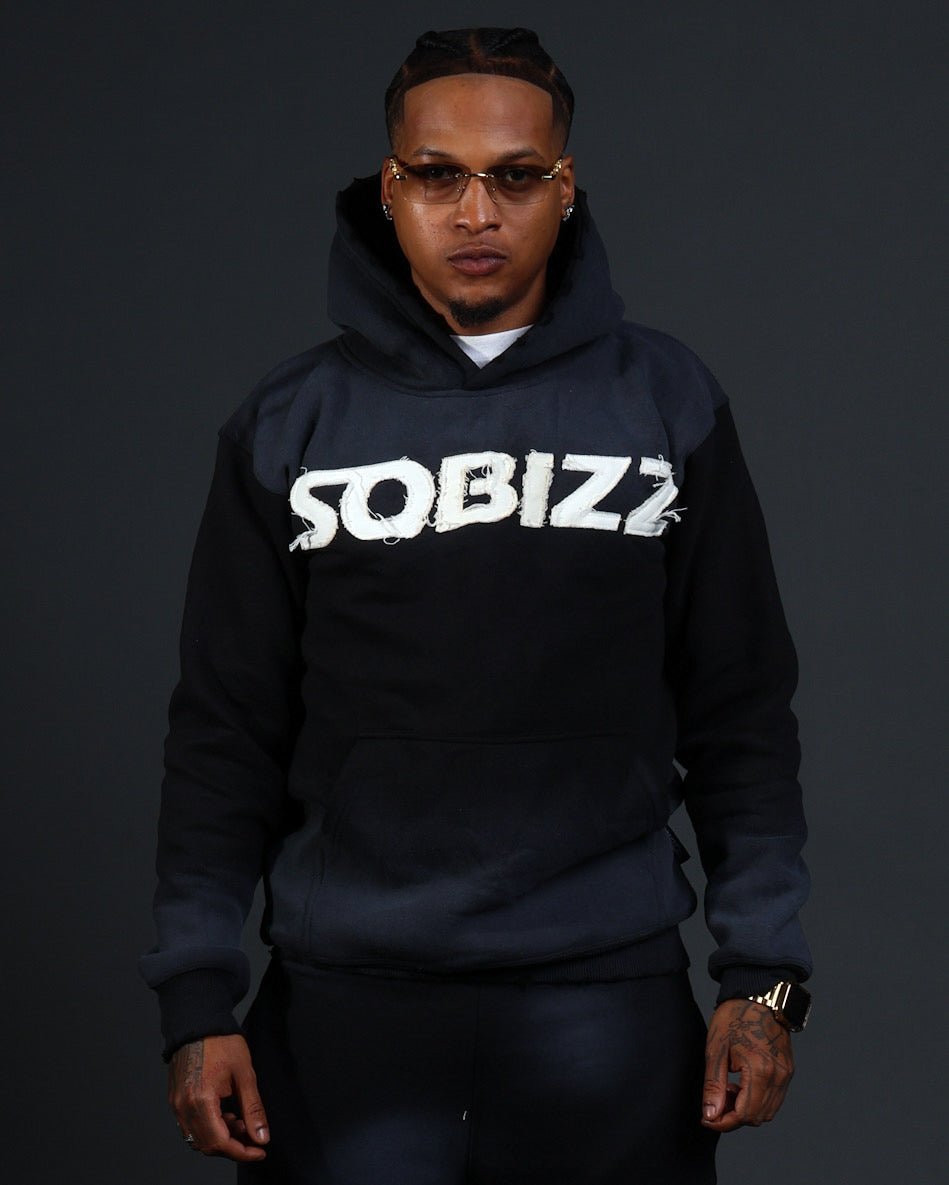 Summit Hoodie in Black/White