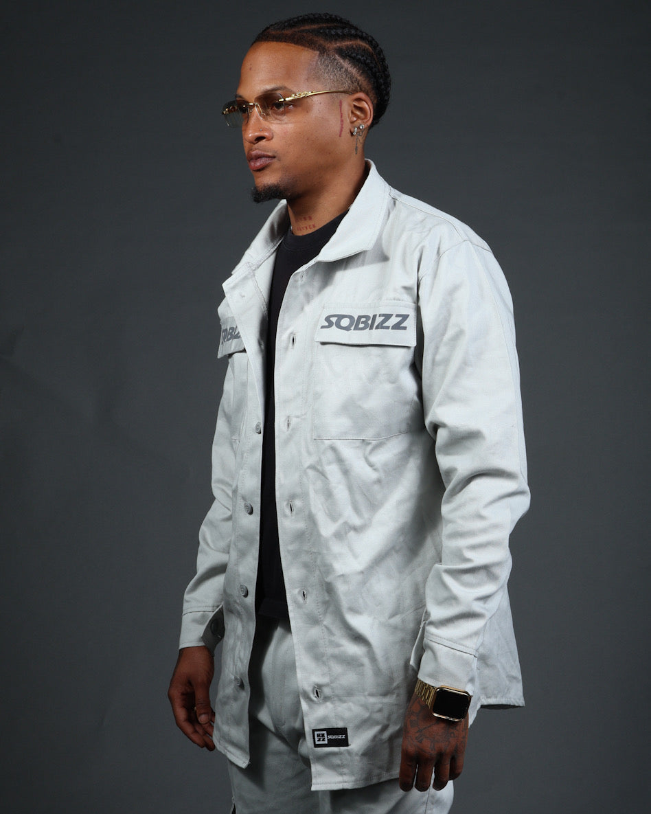 L/S Hussle Shirt in Grey