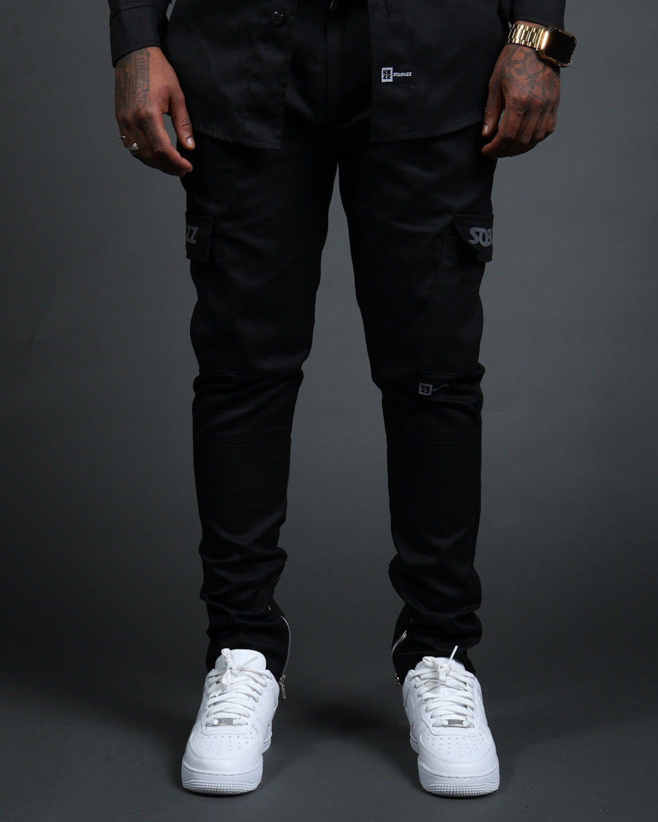 L/S Hussle Pants in Black