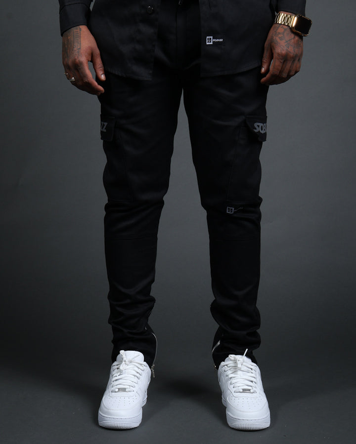 L/S Hussle Pants in Black