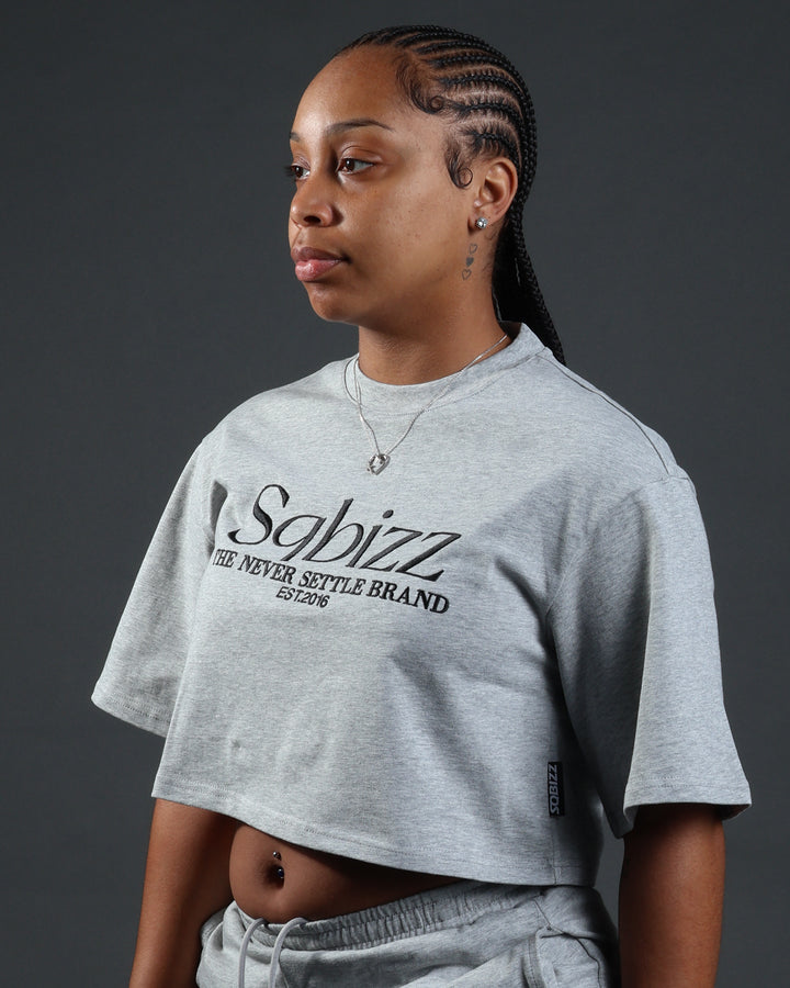 Women Prestige Tee in Grey/Black