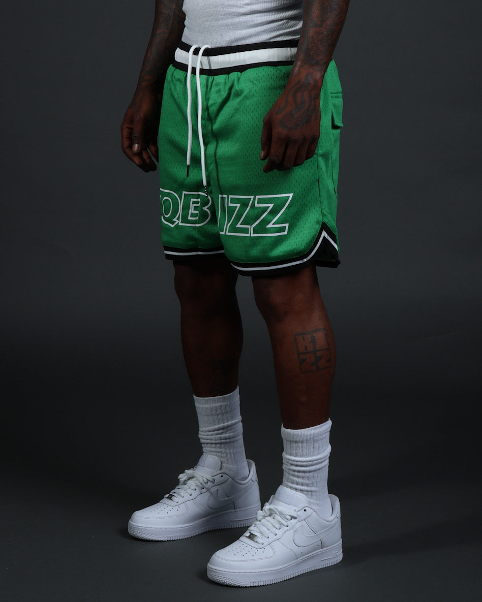 MVP Shorts in Green/White