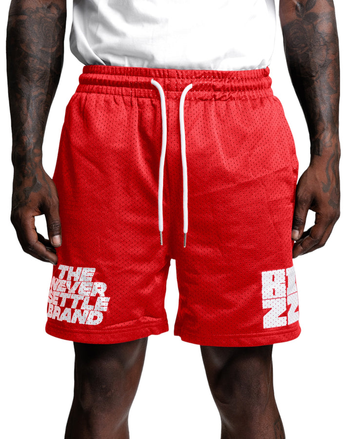 Overtime Shorts in Red/White