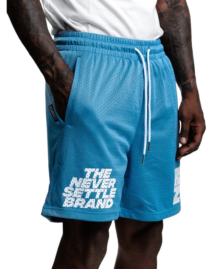 Overtime Shorts in Babyblue/White