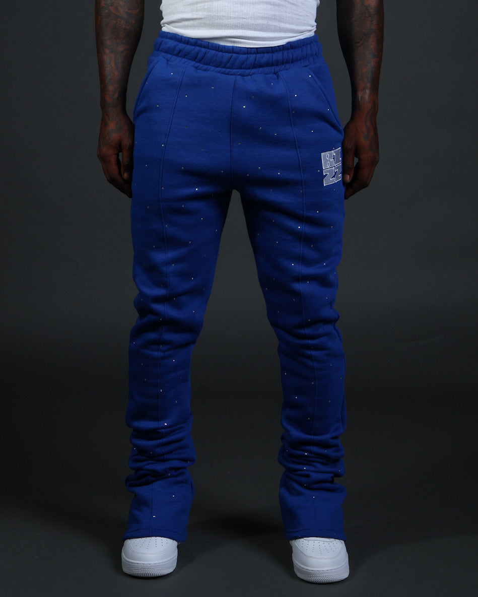 Stud StackJaxx Pants in Royal/White