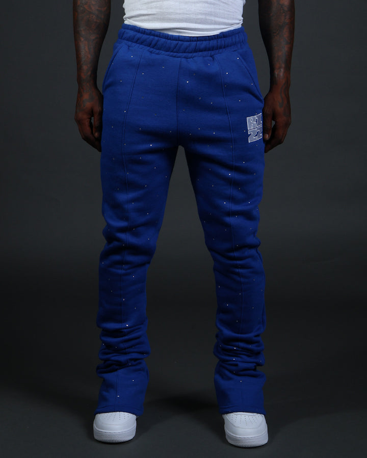 Stud StackJaxx Pants in Royal/White