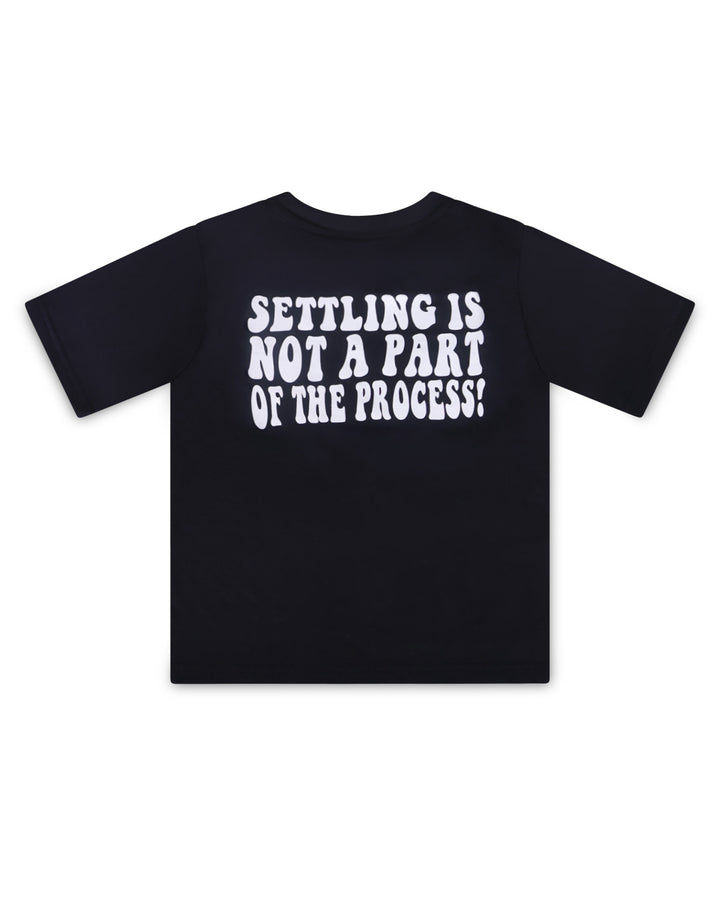 Kids Process Tee in Black/White