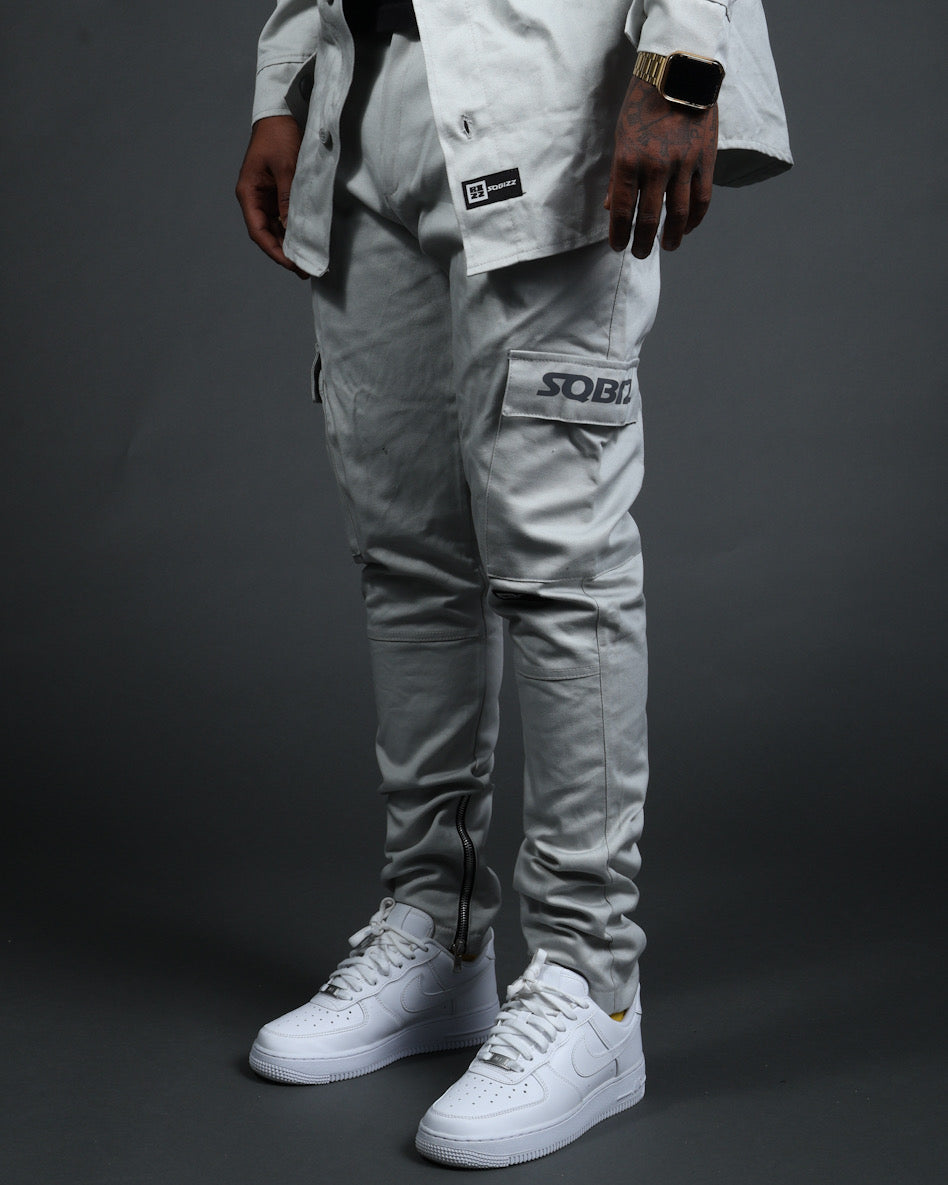 L/S Hussle Pants in Grey