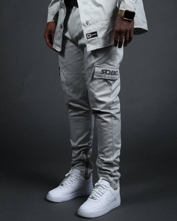 L/S Hussle Pants in Grey