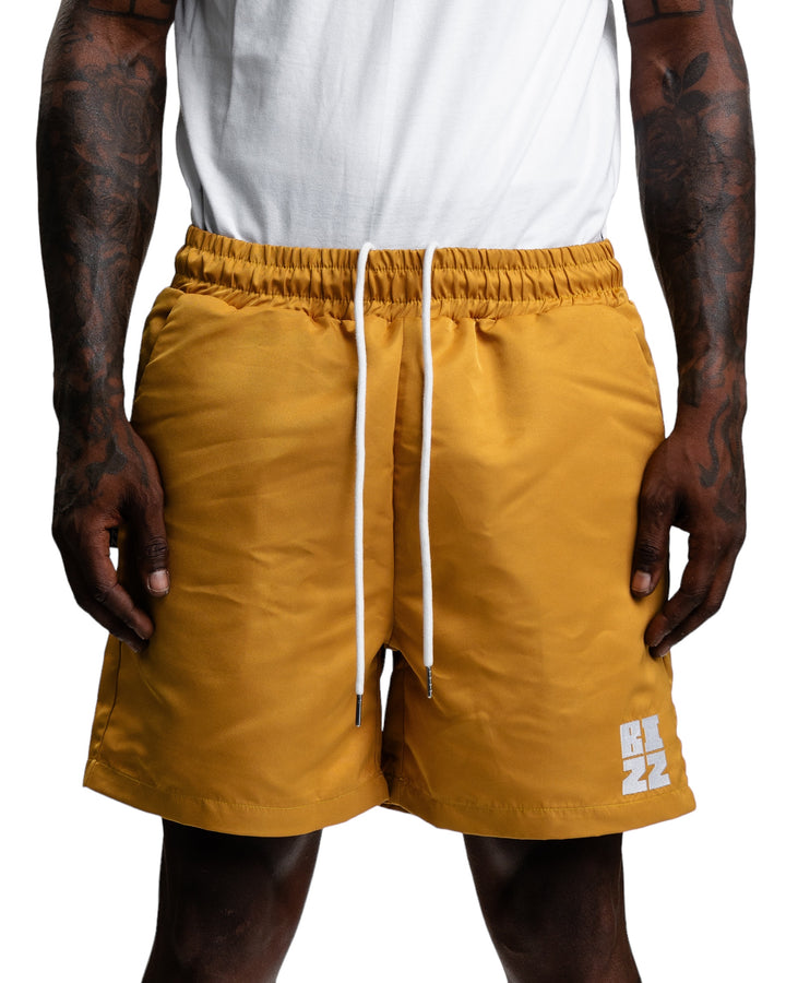 Club Shorts in Mustard/White