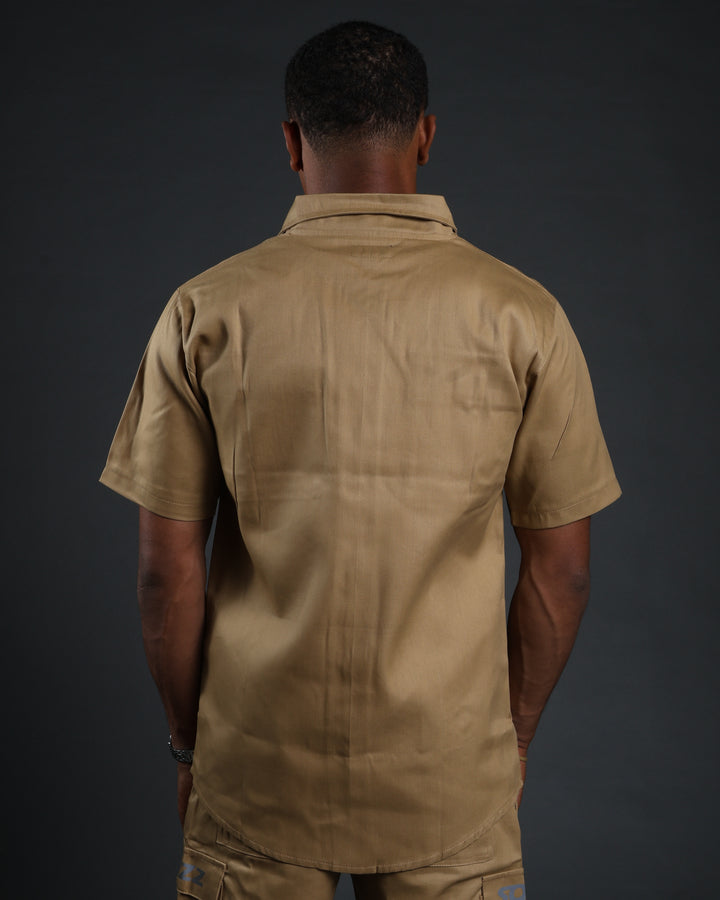 Hussle Shirt in Khaki
