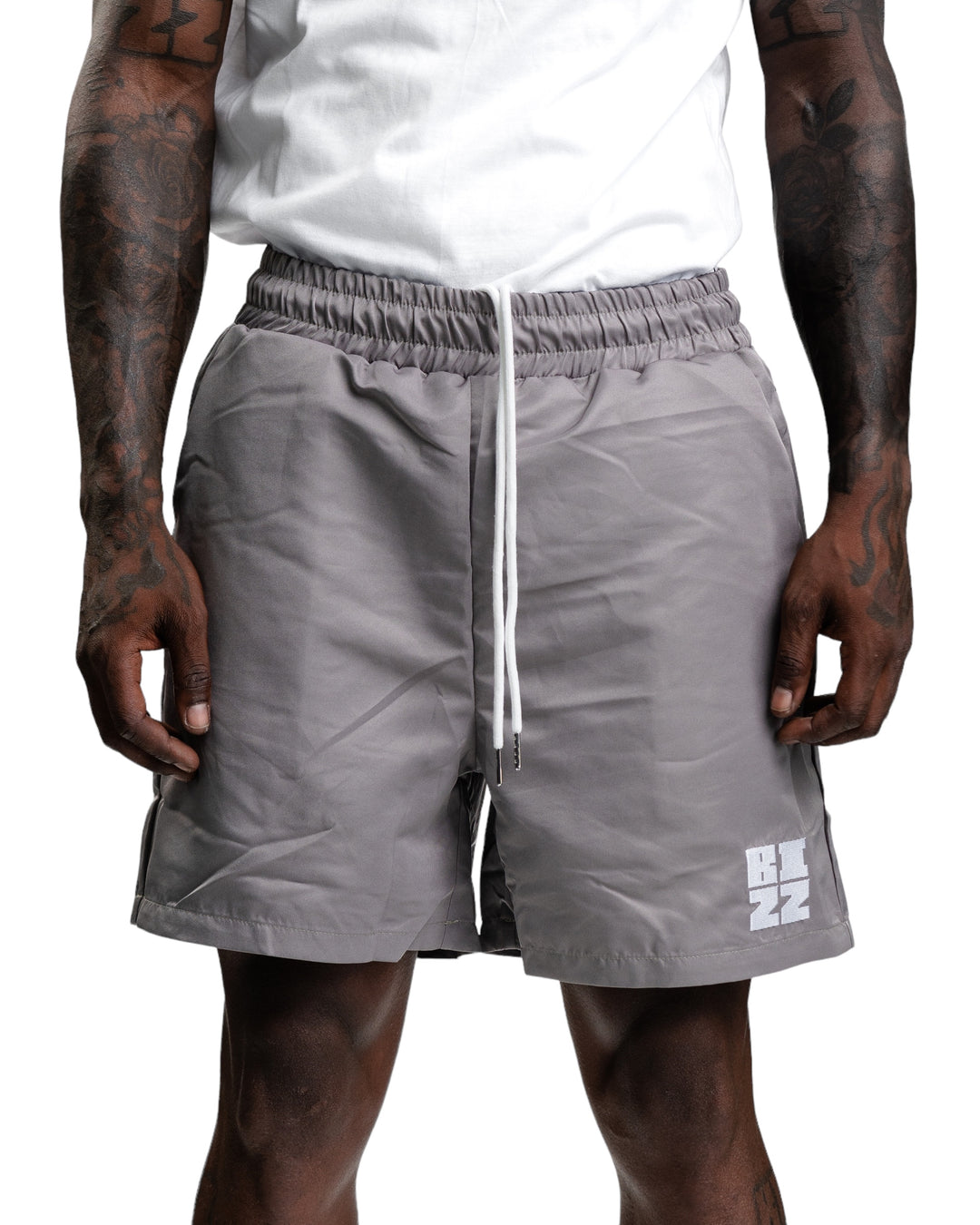 Club Shorts in Grey/White