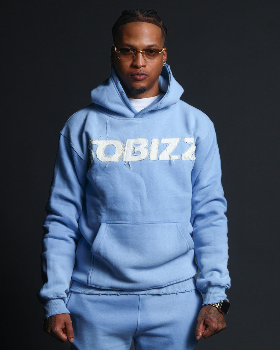 Summit Hoodie in Babyblue/White