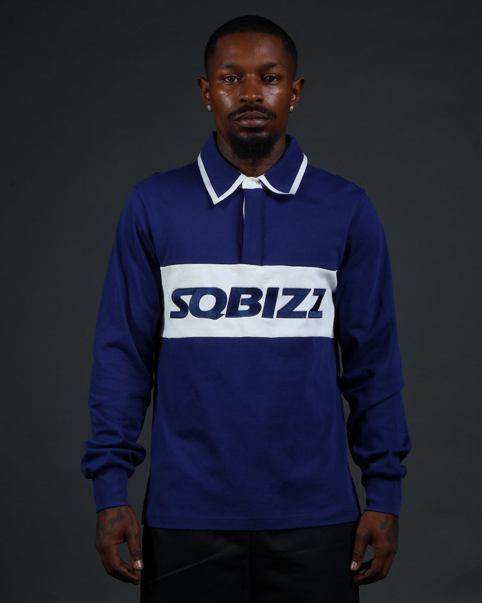 Ace Polo in Navy/White