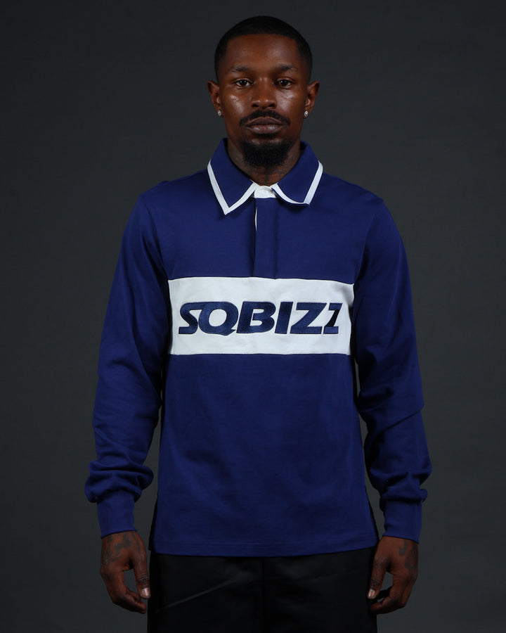 Ace Polo in Navy/White