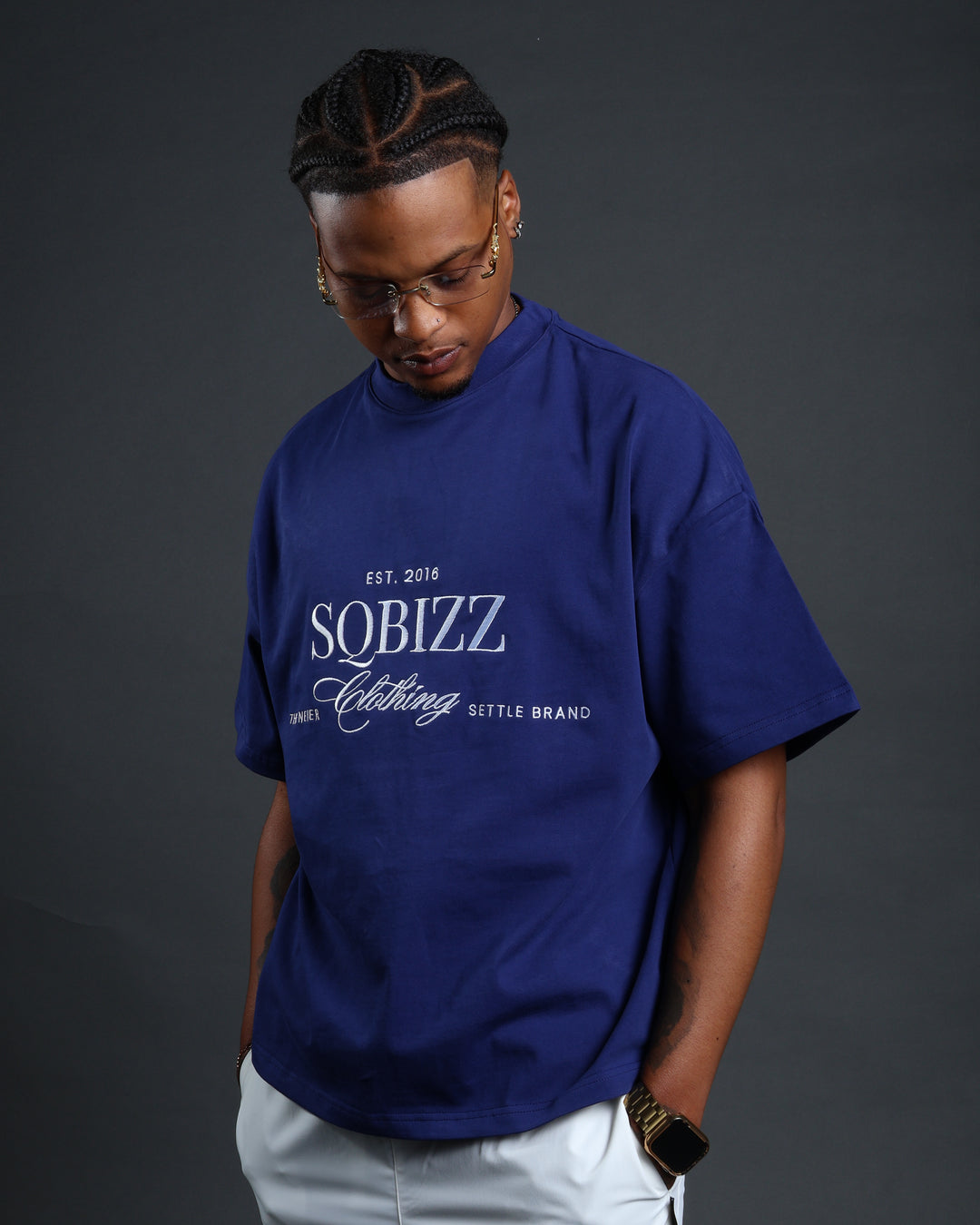 Legacy Shirt in Navy/White