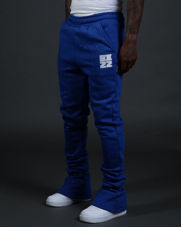 Stud StackJaxx Pants in Royal/White