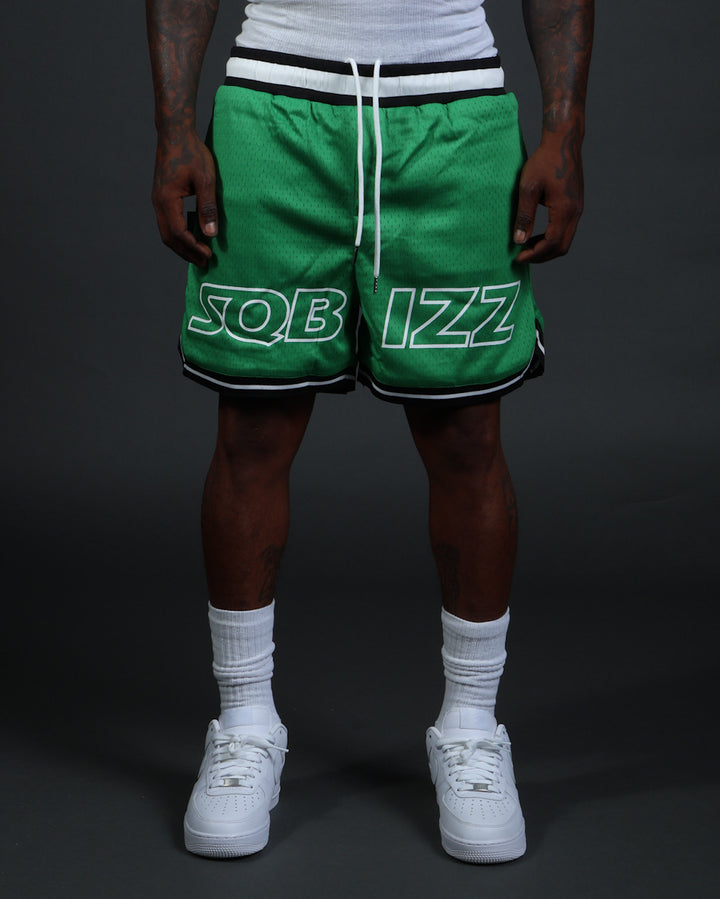 MVP Shorts in Green/White