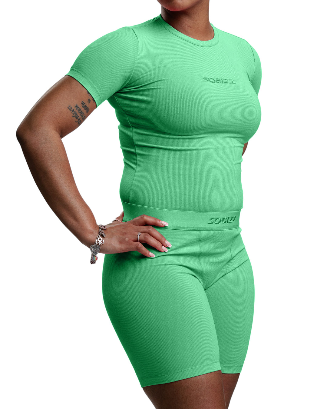 Women Essential S/S Shirt in Seafoam
