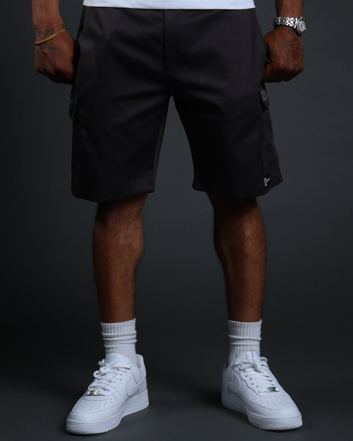 Hussle Work Shorts in Charcoal