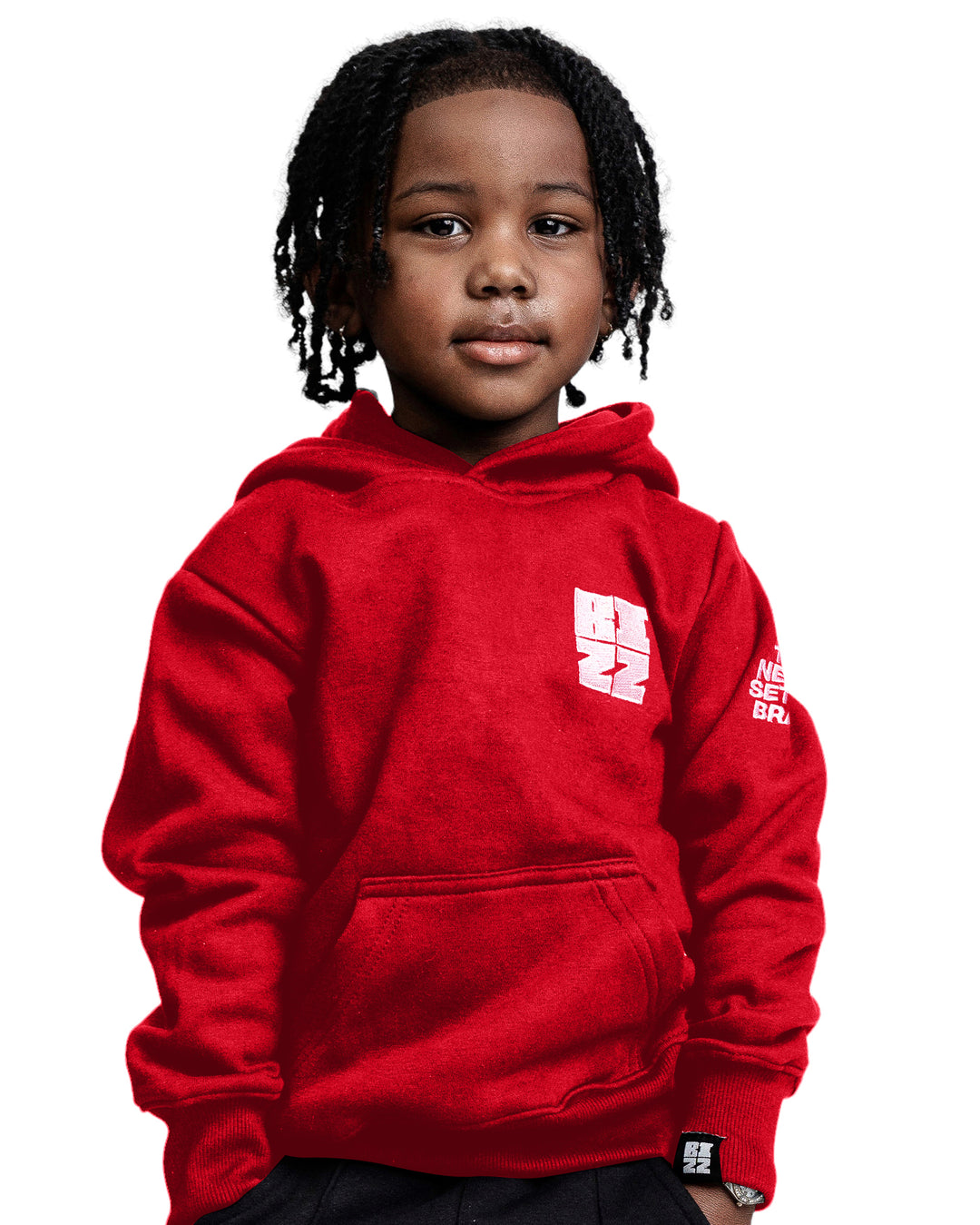 Kids Bizz Hoodie in Red