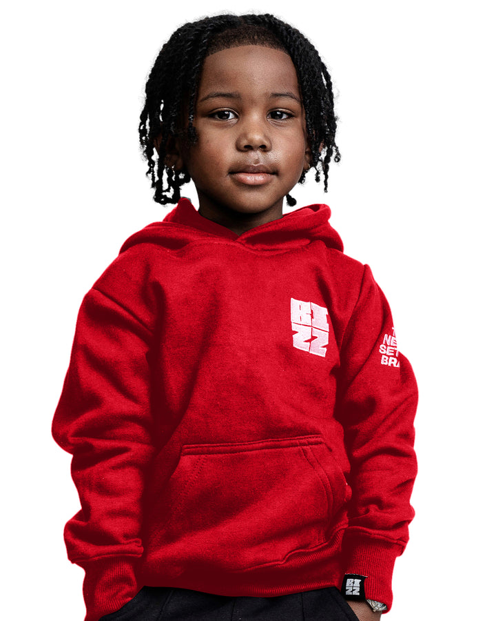 Kids Bizz Hoodie in Red