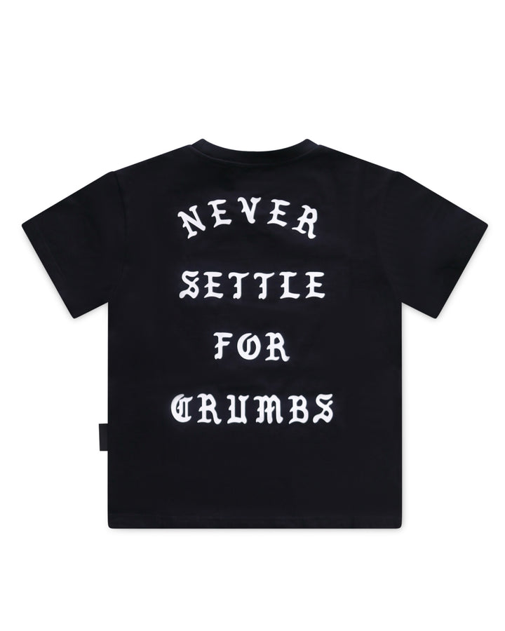 Kids Crumbs Tee in Black/White
