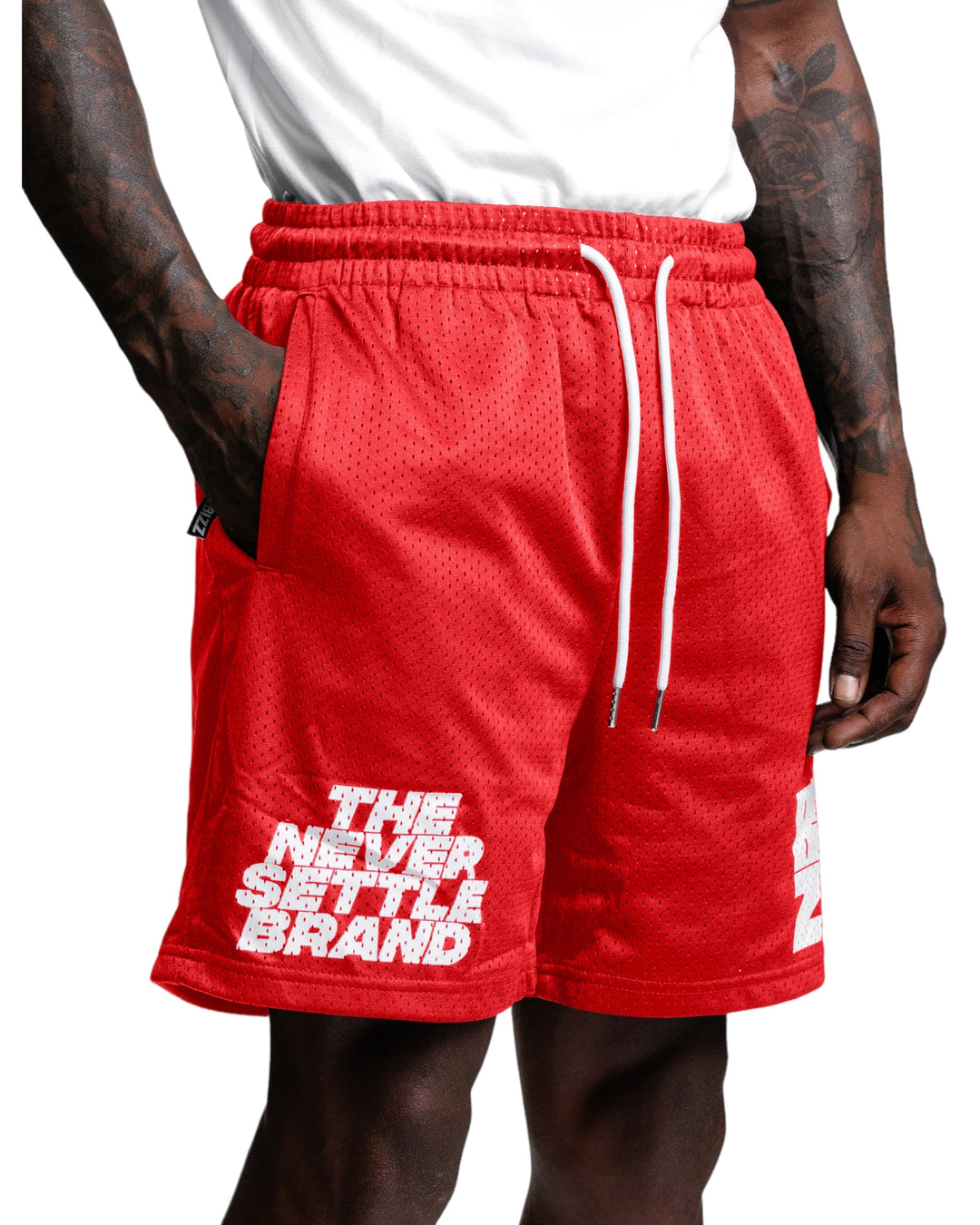 Overtime Shorts in Red/White