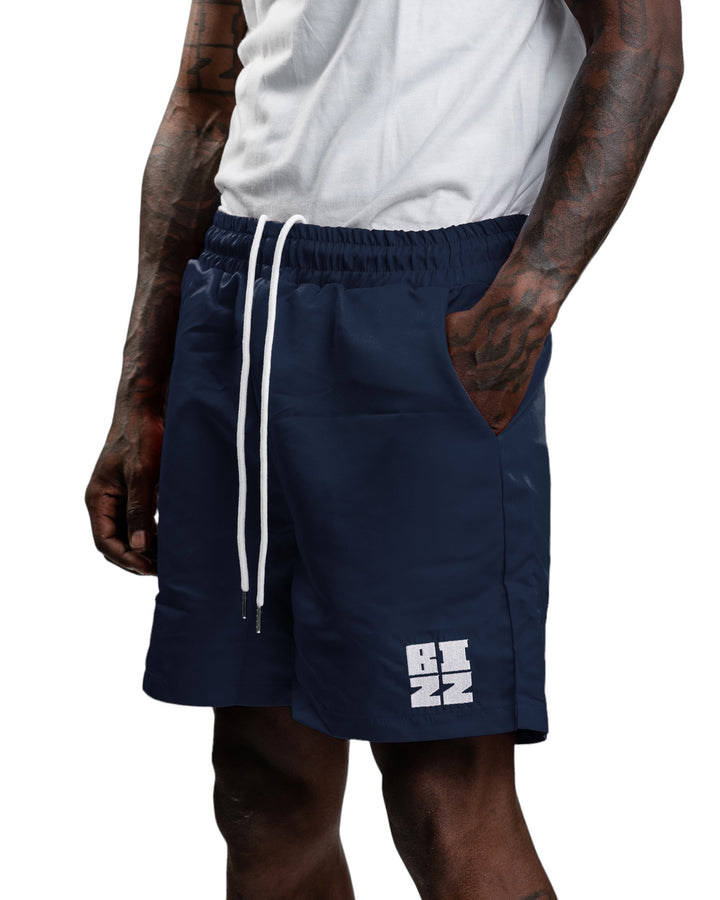 Club Shorts in Navy/White