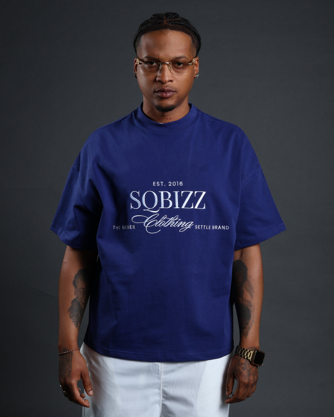 Legacy Shirt in Navy/White