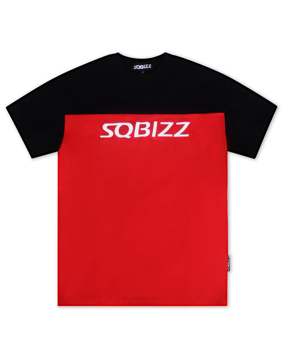 Block Tee in Red/Black/White