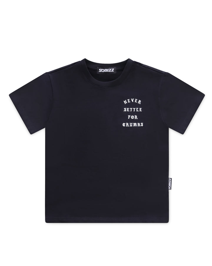 Kids Crumbs Tee in Black/White